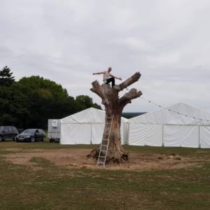 Chique Marquees Field Set Up Tree